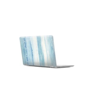 Image showing  Blue Watercolor Stripe Blue Peel & Stick Wallpaper