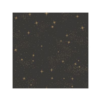 RoomMates Upon A Star Peel & Stick Wallpaper, Black