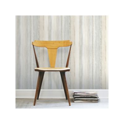 Image showing  Tan Watercolor Stripe Tan Peel & Stick Wallpaper