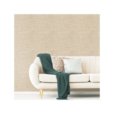 Image showing  Tweed Peel & Stick Wallpaper, Brown