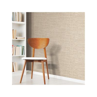 Image showing  Tweed Peel & Stick Wallpaper, Brown