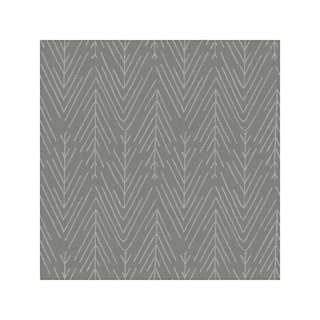 RoomMates Twig Hygge Herringbone Peel & Stick Wallpaper, Grey and Charcoal