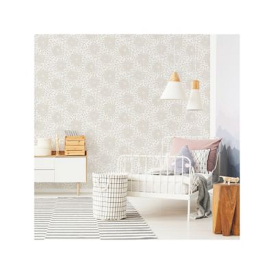Image showing  Toss The Bouquet Peel & Stick Wallpaper, Beige