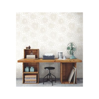 Image showing  Toss The Bouquet Peel & Stick Wallpaper, Beige