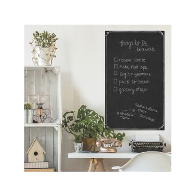 Image showing  Black Chalkboard Peel & Stick Wallpaper