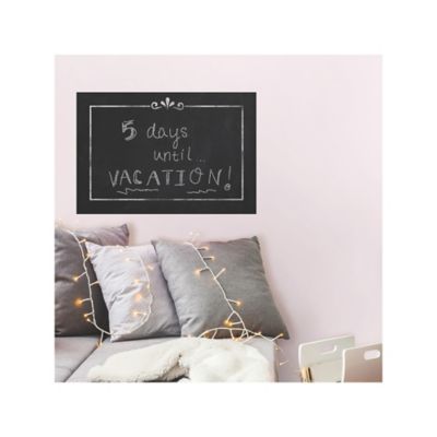 Image showing 5 th RoomMates Black Chalkboard Peel & Stick Wallpaper