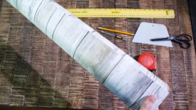 Image showing  Tan Terrazzo Peel & Stick Wallpaper