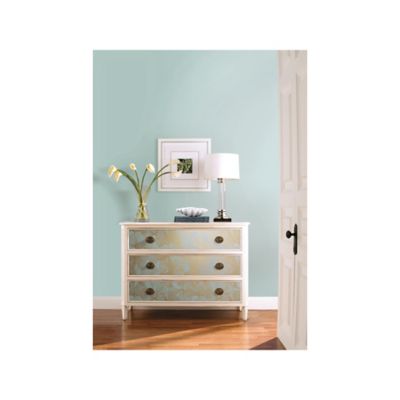 Image showing  Ginkgo Leaves Peel & Stick Wallpaper, Green and Gold