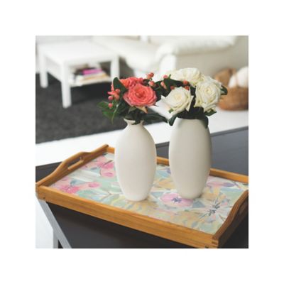 Image showing  Pink Synchronized Floral Peel & Stick Wallpaper