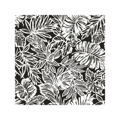 RoomMates Batik Tropical Leaf Peel & Stick Wallpaper, Black