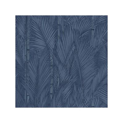 RoomMates Swaying Fronds Peel & Stick Wallpaper, Navy