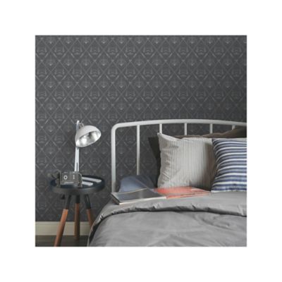 Image showing  Black Star Wars The Dark Side Peel & Stick Wallpaper