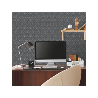 Image showing  Black Star Wars The Dark Side Peel & Stick Wallpaper