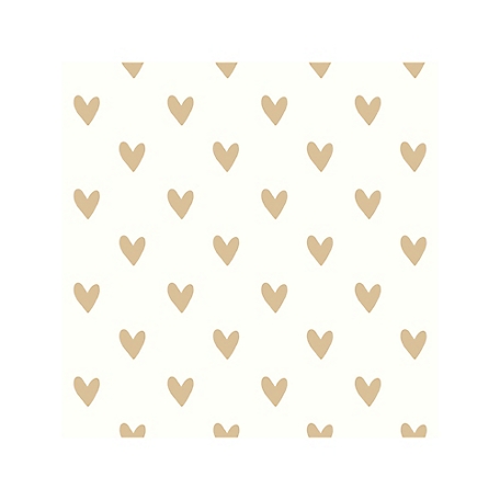 RoomMates Gold Heart Spot Peel & Stick Wallpaper