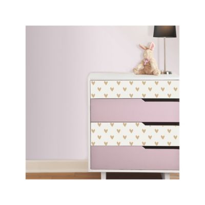 Image showing  Gold Heart Spot Peel & Stick Wallpaper