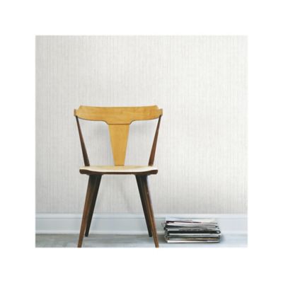 Image showing  White Crackled Stria Texture Peel & Stick Wallpaper