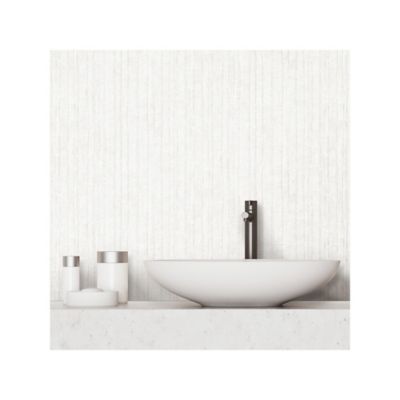 Image showing  White Crackled Stria Texture Peel & Stick Wallpaper