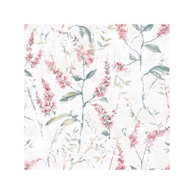 RoomMates Floral Sprig Peel & Stick Wallpaper, Pink