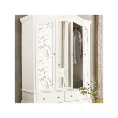 Image showing  Floral Sprig Peel & Stick Wallpaper, Pink