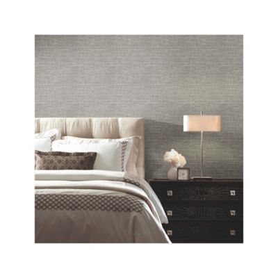 Image showing  Tweed Peel & Stick Wallpaper, Grey
