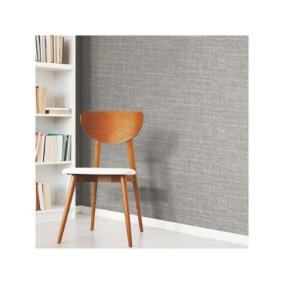 Image showing  Tweed Peel & Stick Wallpaper, Grey