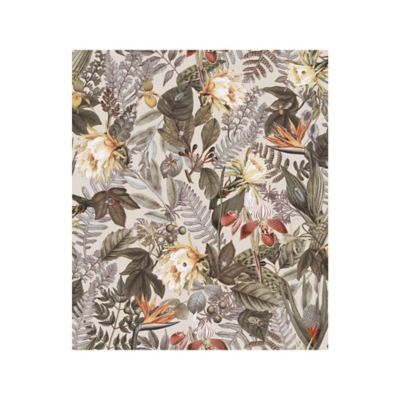 RoomMates Tropical Flowers Peel & Stick Wallpaper, Beige