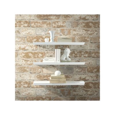 Image showing  Stuccoed Brick Peel & Stick Wallpaper, Brown