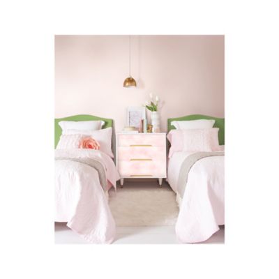 Image showing  Cloud Peel & Stick Wallpaper, Pink