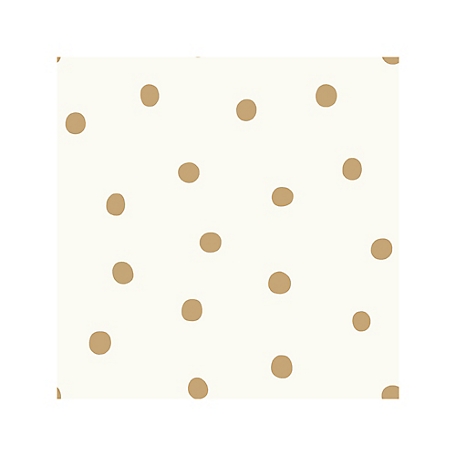 RoomMates Dots Peel & Stick Wallpaper, Gold