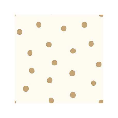 RoomMates Dots Peel & Stick Wallpaper, Gold