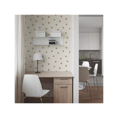 Image showing  Dots Peel & Stick Wallpaper, Gold