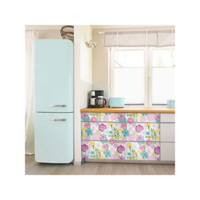 Image showing  Perennial Blooms Peel & Stick Wallpaper, Purple