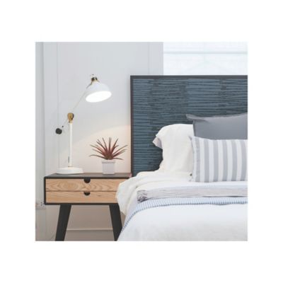 Image showing 4 th RoomMates Burundi Thatch Peel & Stick Wallpaper, Blue and Navy