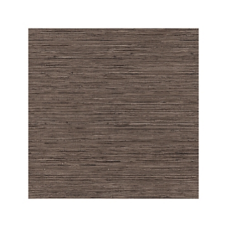 RoomMates Faux Grasscloth Peel & Stick Wallpaper, Brown