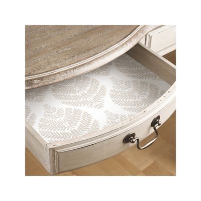 Image showing  Hygge Fern Damask Peel & Stick Wallpaper, Taupe and White