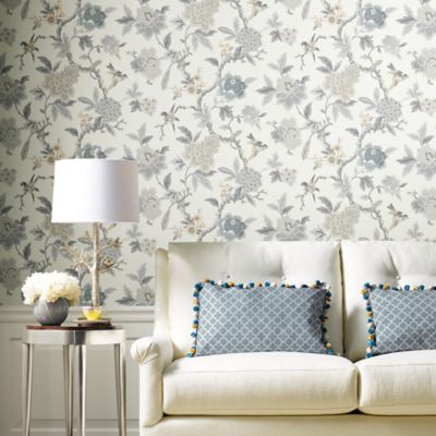 Image showing  Grey & Taupe Grey Candid Moments Peel & Stick Wallpaper