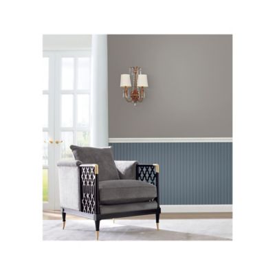 Image showing  Beadboard Peel & Stick Wallpaper, Navy and Blue