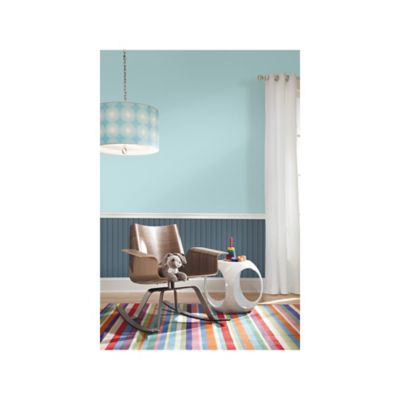 Image showing  Beadboard Peel & Stick Wallpaper, Navy and Blue