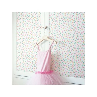 Image showing  Confetti Peel & Stick Wallpaper, Pink and Blue