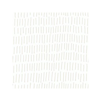 RoomMates Beige & White Tick Marks Peel & Stick Wallpaper