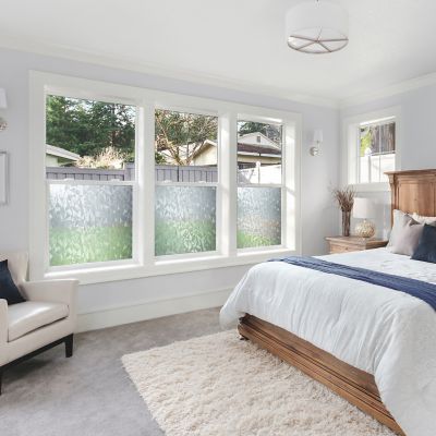 Image showing  Clear Etched Glass Window Film