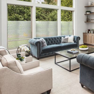 Image showing  Clear Etched Glass Window Film