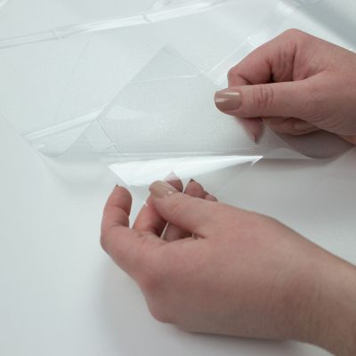 Image showing 9 th RoomMates Transparent Bamboo Privacy Window Film