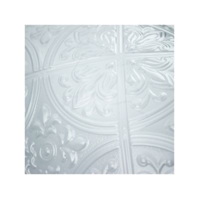 Image showing 6 th RoomMates Tin Peel & Stick Tile Backsplash, Bright White