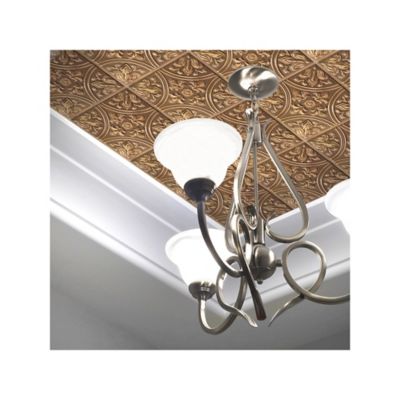 Image showing 5 th RoomMates Tin Peel & Stick Tile Backsplash, Copper