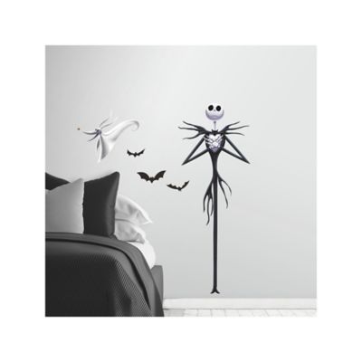 Image showing  Black Purple & White The Nightmare Before Christmas Jack Giant Wall Decals