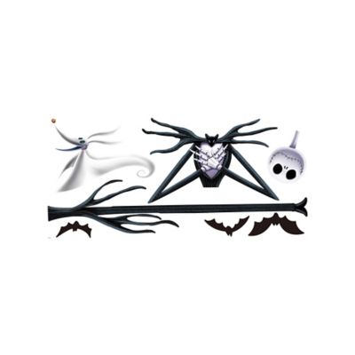 Image showing  Black Purple & White The Nightmare Before Christmas Jack Giant Wall Decals