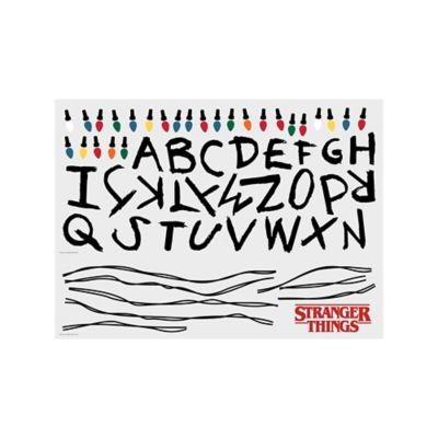 RoomMates Multicolor Netflix Stranger Things Christmas Light Giant Wall Decals with Alphabet