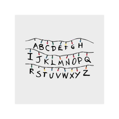 Image showing 5 th RoomMates Multicolor Netflix Stranger Things Christmas Light Giant Wall Decals with Alphabet