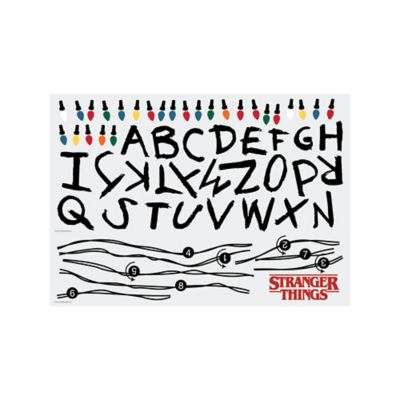Image showing 6 th RoomMates Multicolor Netflix Stranger Things Christmas Light Giant Wall Decals with Alphabet